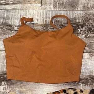 Women's Tan Crop Top